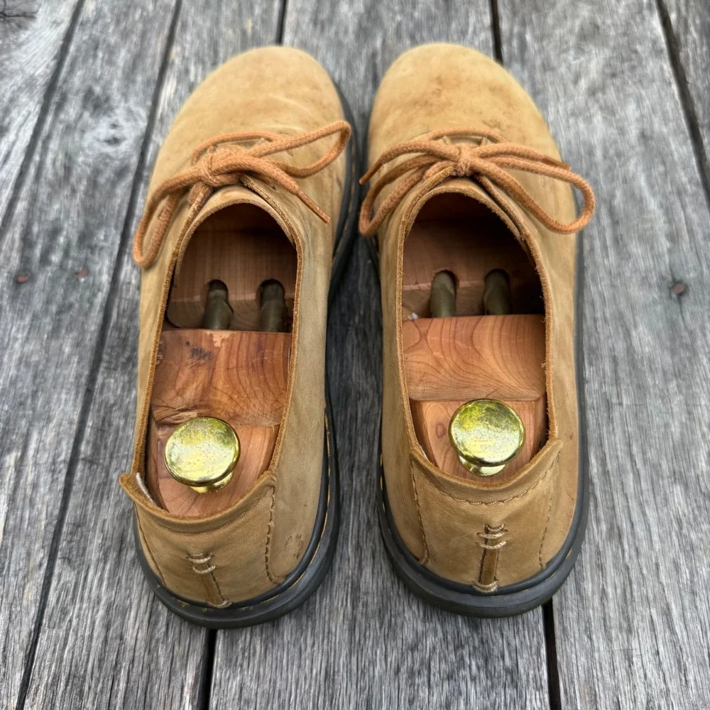 Dr. Martens Elsfield Tan Nubuck Leather Oxford Shoes Mens 11 AW501